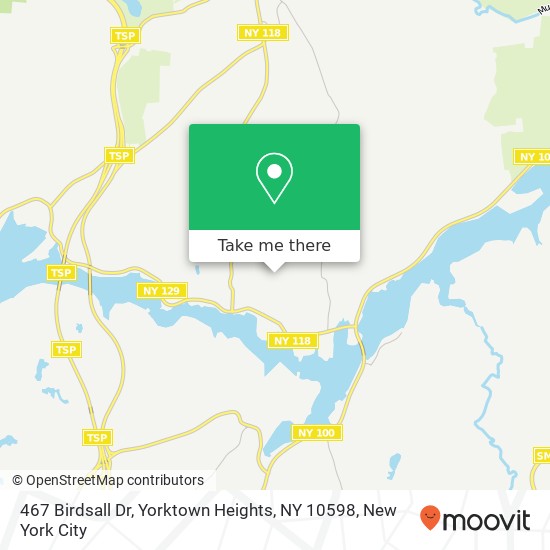 Mapa de 467 Birdsall Dr, Yorktown Heights, NY 10598