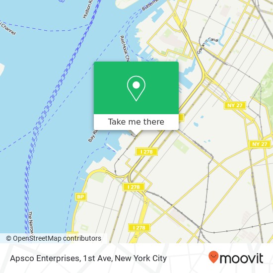 Apsco Enterprises, 1st Ave map