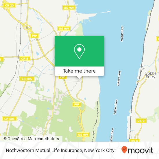 Mapa de Nothwestern Mutual Life Insurance, Closter Rd