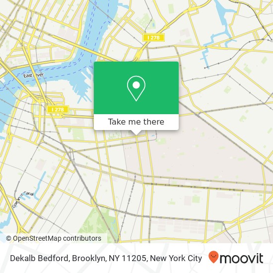 Dekalb Bedford, Brooklyn, NY 11205 map