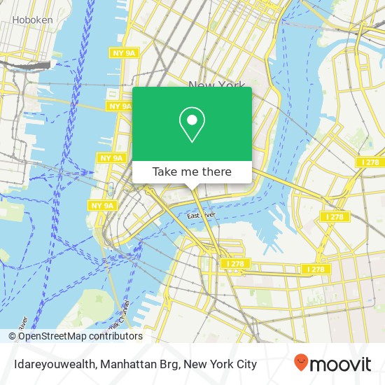 Mapa de Idareyouwealth, Manhattan Brg