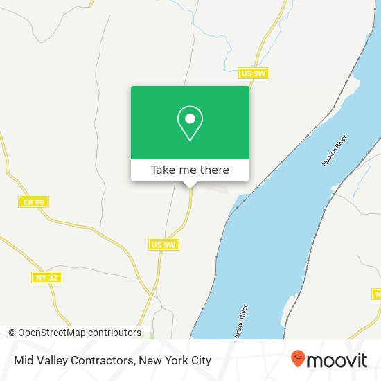 Mid Valley Contractors map