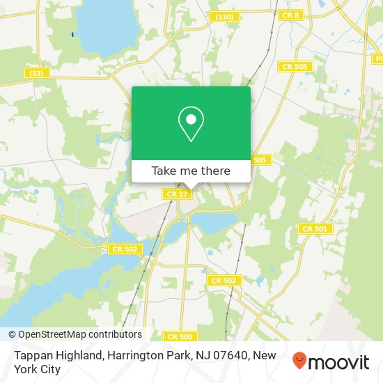 Tappan Highland, Harrington Park, NJ 07640 map