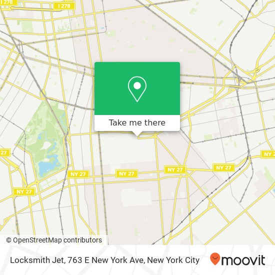 Mapa de Locksmith Jet, 763 E New York Ave