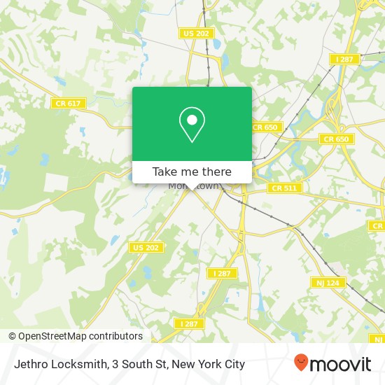 Mapa de Jethro Locksmith, 3 South St