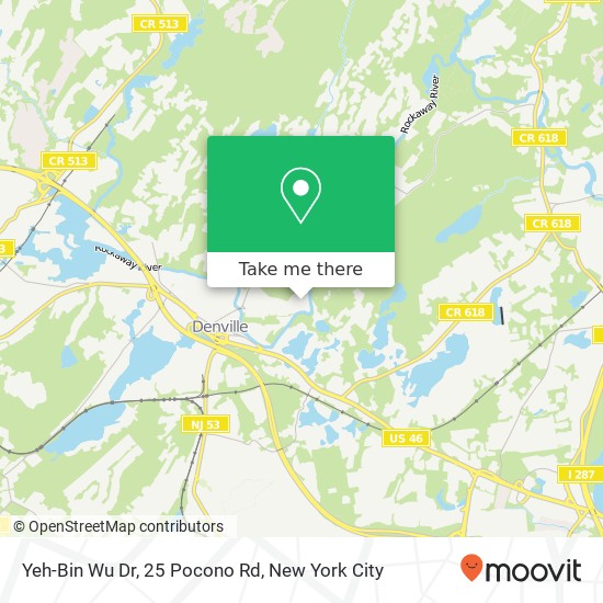 Mapa de Yeh-Bin Wu Dr, 25 Pocono Rd