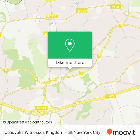 Jehovah's Witnesses Kingdom Hall map