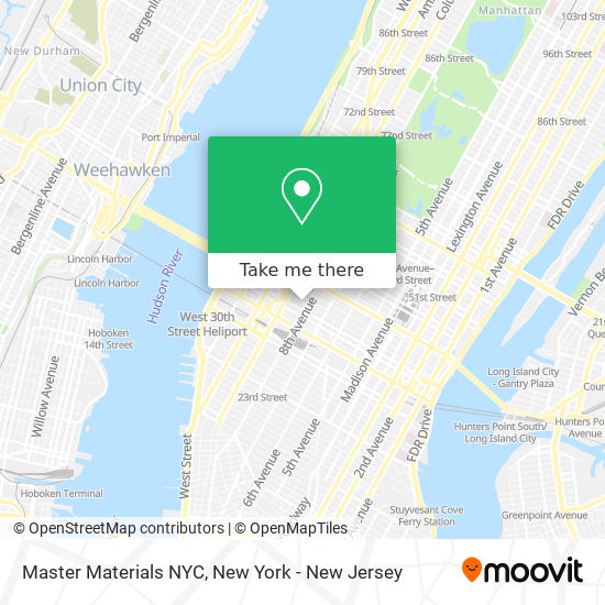 Master Materials NYC map