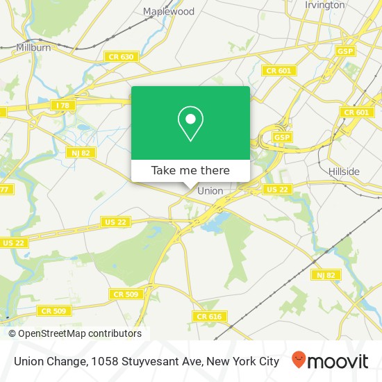 Union Change, 1058 Stuyvesant Ave map