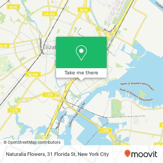 Naturalia Flowers, 31 Florida St map