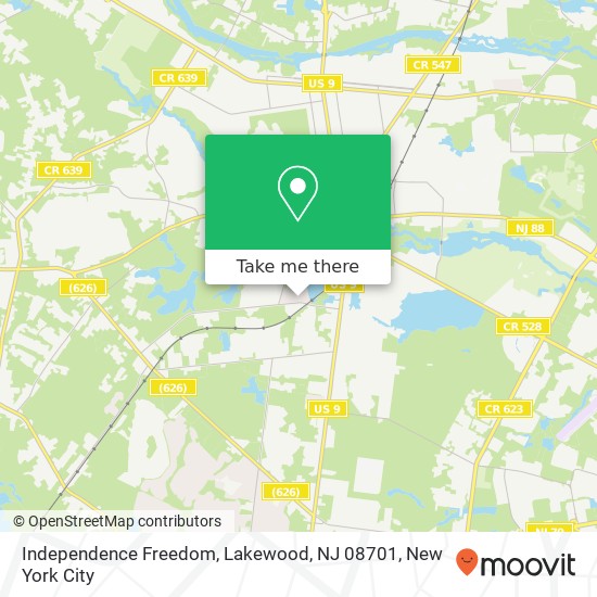 Independence Freedom, Lakewood, NJ 08701 map