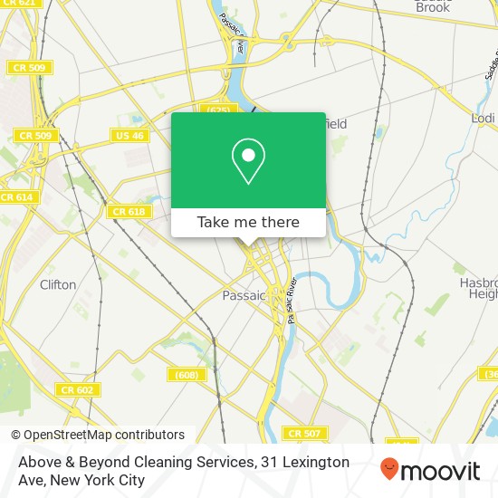 Mapa de Above & Beyond Cleaning Services, 31 Lexington Ave