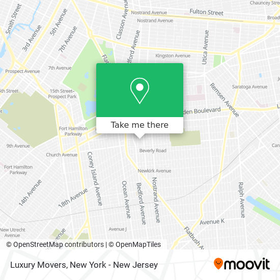 Luxury Movers map