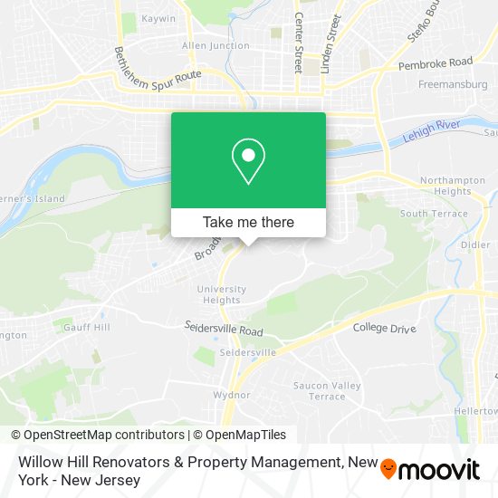 Mapa de Willow Hill Renovators & Property Management
