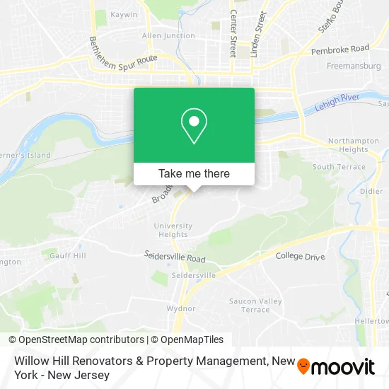 Willow Hill Renovators & Property Management map