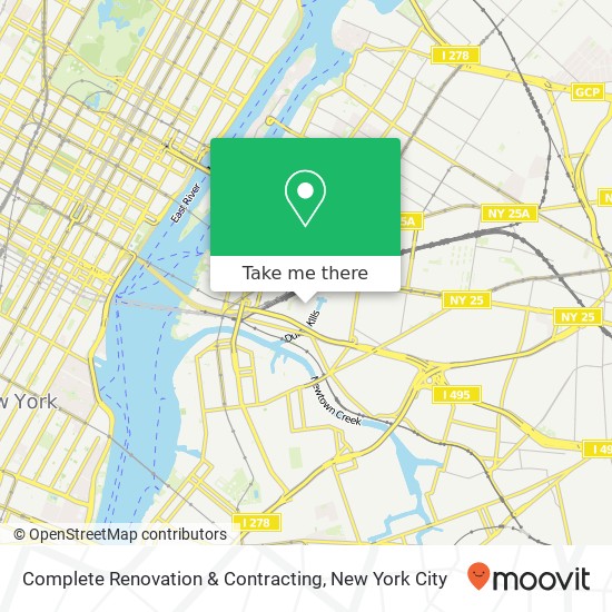 Mapa de Complete Renovation & Contracting