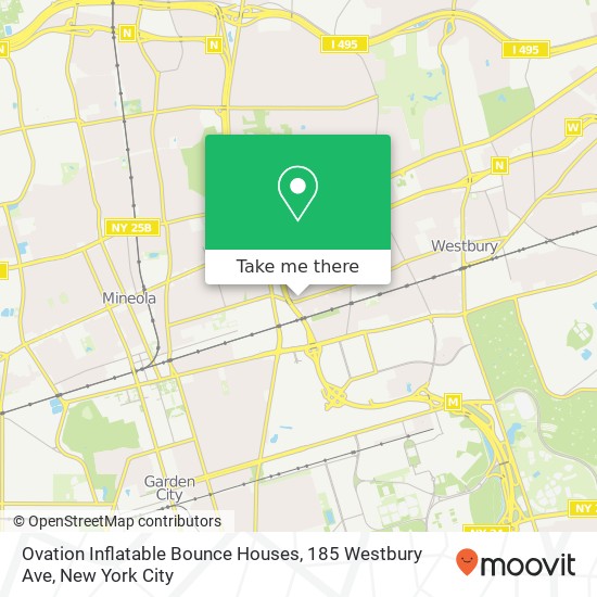 Ovation Inflatable Bounce Houses, 185 Westbury Ave map