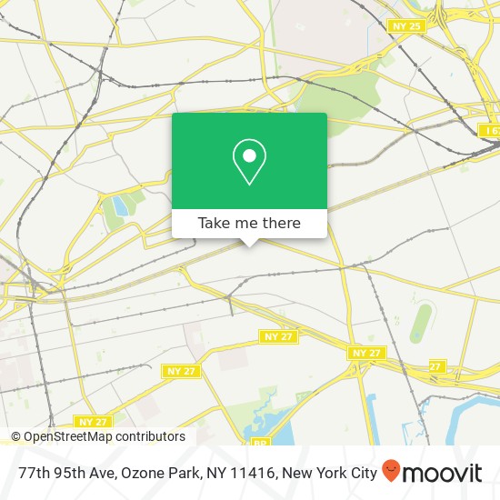 Mapa de 77th 95th Ave, Ozone Park, NY 11416