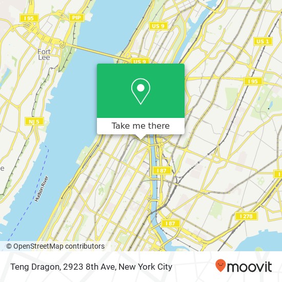 Mapa de Teng Dragon, 2923 8th Ave