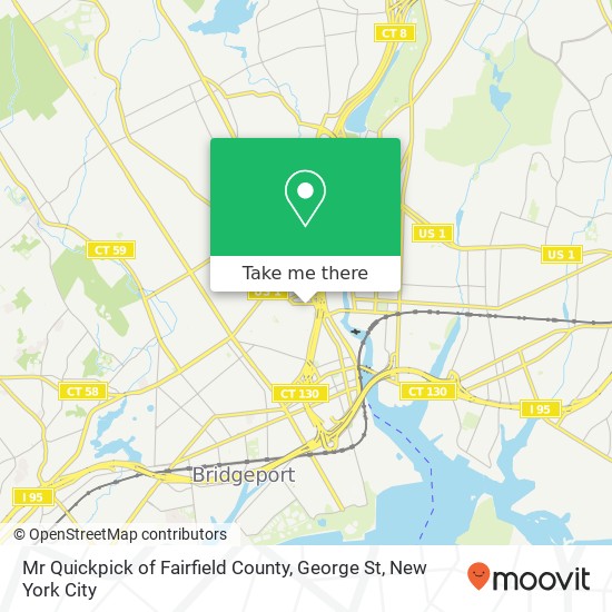 Mr Quickpick of Fairfield County, George St map