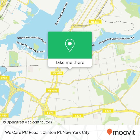 Mapa de We Care PC Repair, Clinton Pl