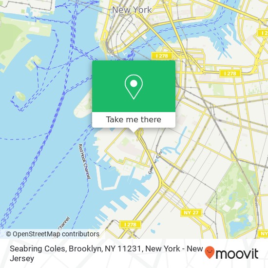 Mapa de Seabring Coles, Brooklyn, NY 11231