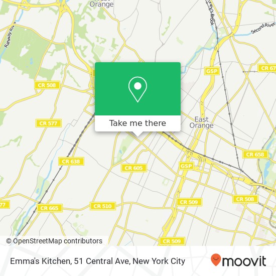 Mapa de Emma's Kitchen, 51 Central Ave