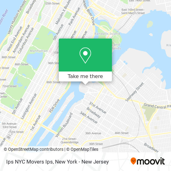 Mapa de Ips NYC Movers Ips