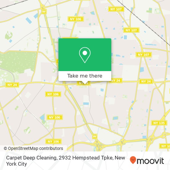 Carpet Deep Cleaning, 2932 Hempstead Tpke map