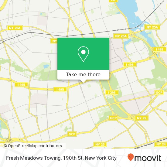 Fresh Meadows Towing, 190th St map