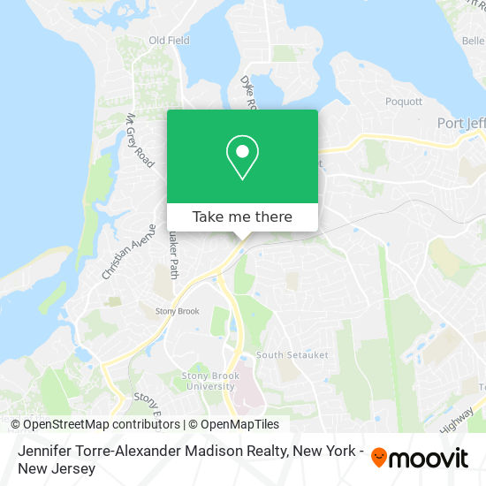 Mapa de Jennifer Torre-Alexander Madison Realty