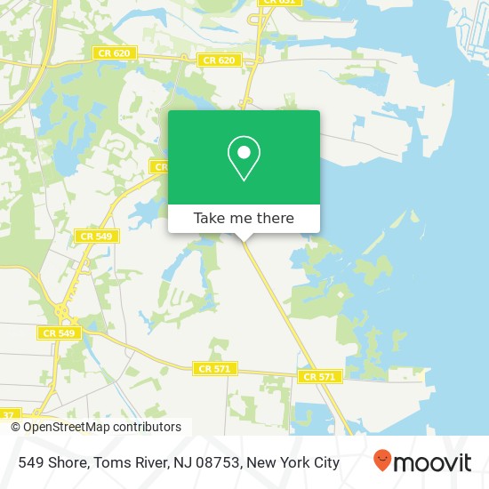 549 Shore, Toms River, NJ 08753 map