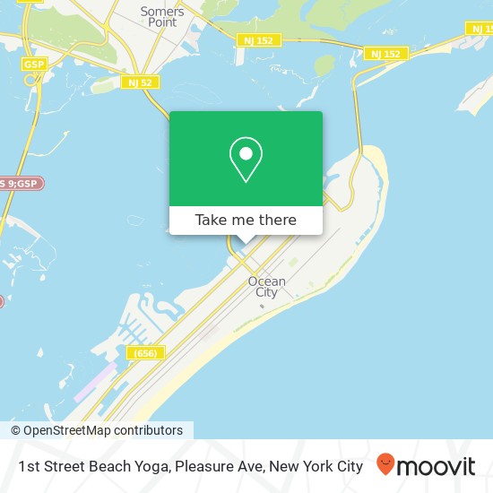 Mapa de 1st Street Beach Yoga, Pleasure Ave