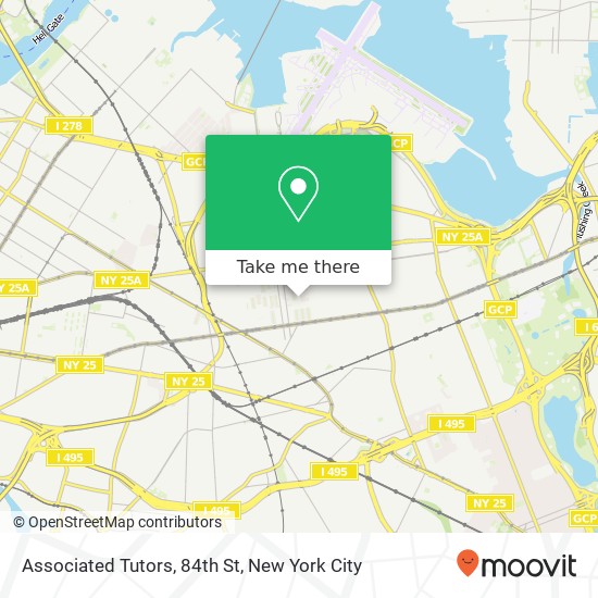 Associated Tutors, 84th St map