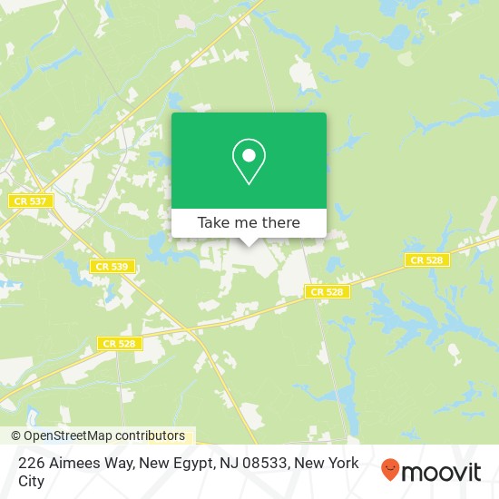 226 Aimees Way, New Egypt, NJ 08533 map