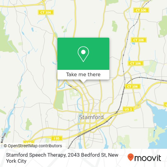 Stamford Speech Therapy, 2043 Bedford St map