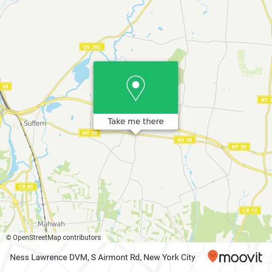 Ness Lawrence DVM, S Airmont Rd map