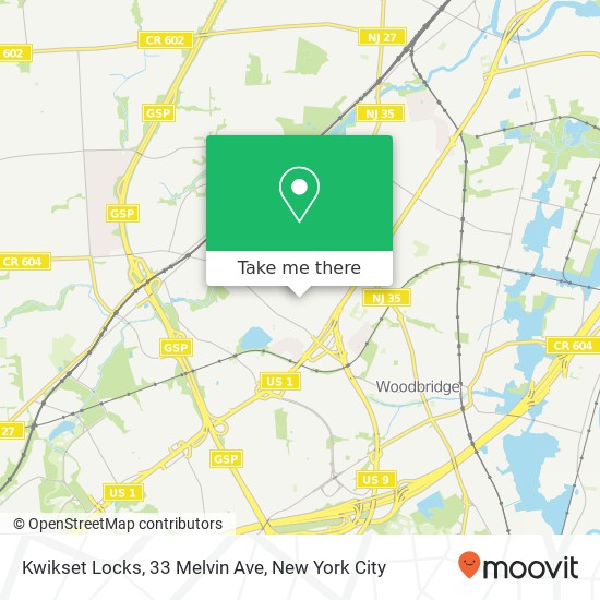 Mapa de Kwikset Locks, 33 Melvin Ave