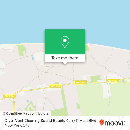 Dryer Vent Cleaning Sound Beach, Kerry P Hein Blvd map
