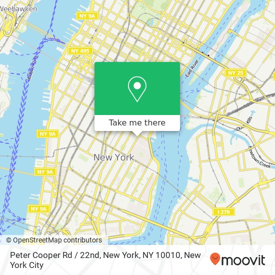 Peter Cooper Rd / 22nd, New York, NY 10010 map