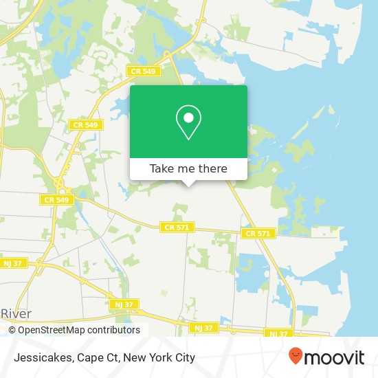 Mapa de Jessicakes, Cape Ct
