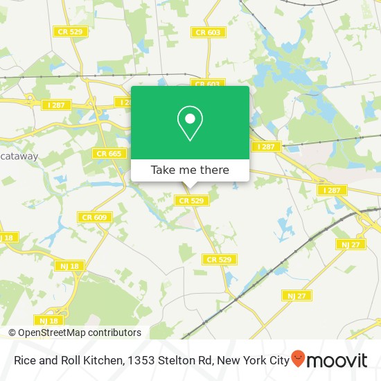 Rice and Roll Kitchen, 1353 Stelton Rd map