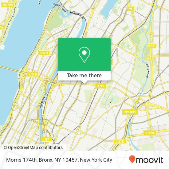 Morris 174th, Bronx, NY 10457 map