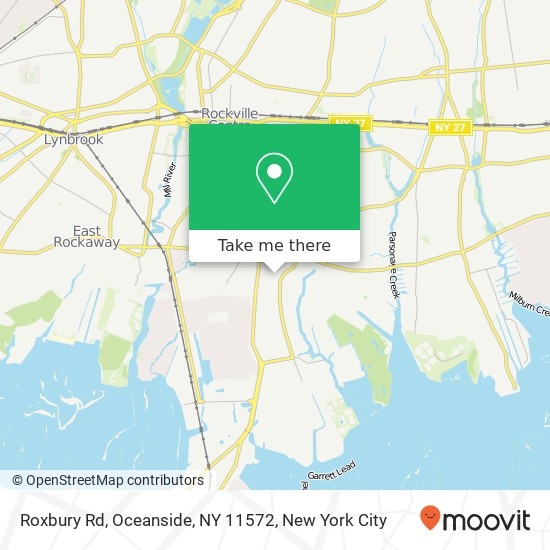 Mapa de Roxbury Rd, Oceanside, NY 11572