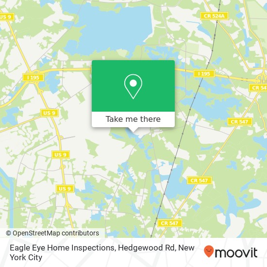 Mapa de Eagle Eye Home Inspections, Hedgewood Rd