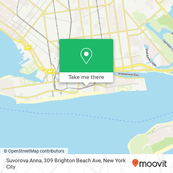 Suvorova Anna, 309 Brighton Beach Ave map