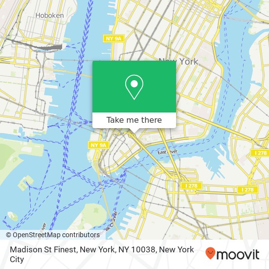 Madison St Finest, New York, NY 10038 map