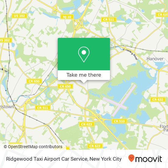 Ridgewood Taxi Airport Car Service map