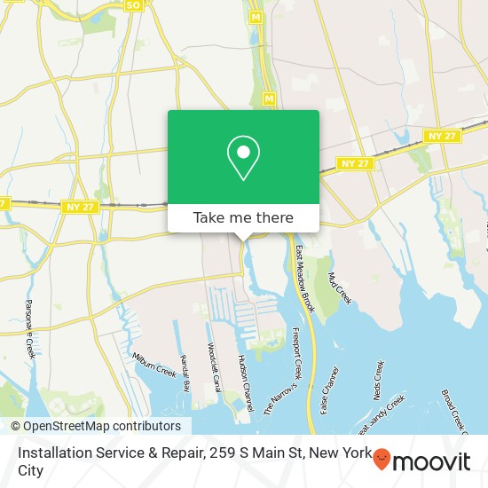 Installation Service & Repair, 259 S Main St map