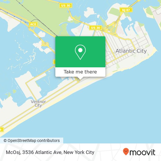 McOsj, 3536 Atlantic Ave map